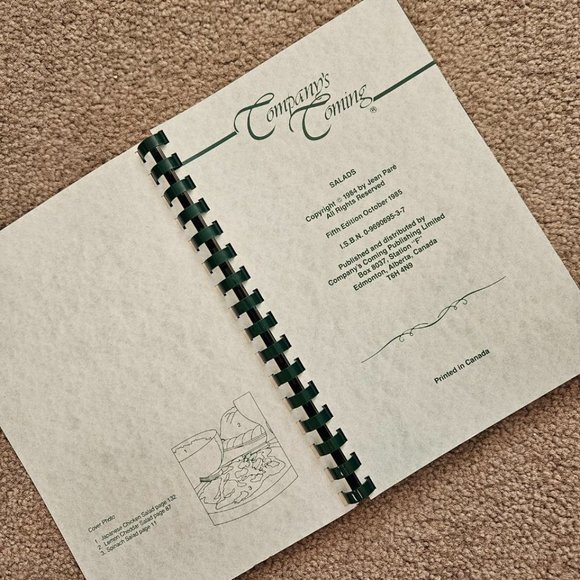 4/$25 Company's Coming Salads by Jane Pare‎ - Plastic comb - Vintage 1984 - Picture 3 of 9